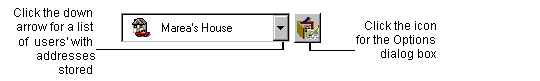 wallet address selector image